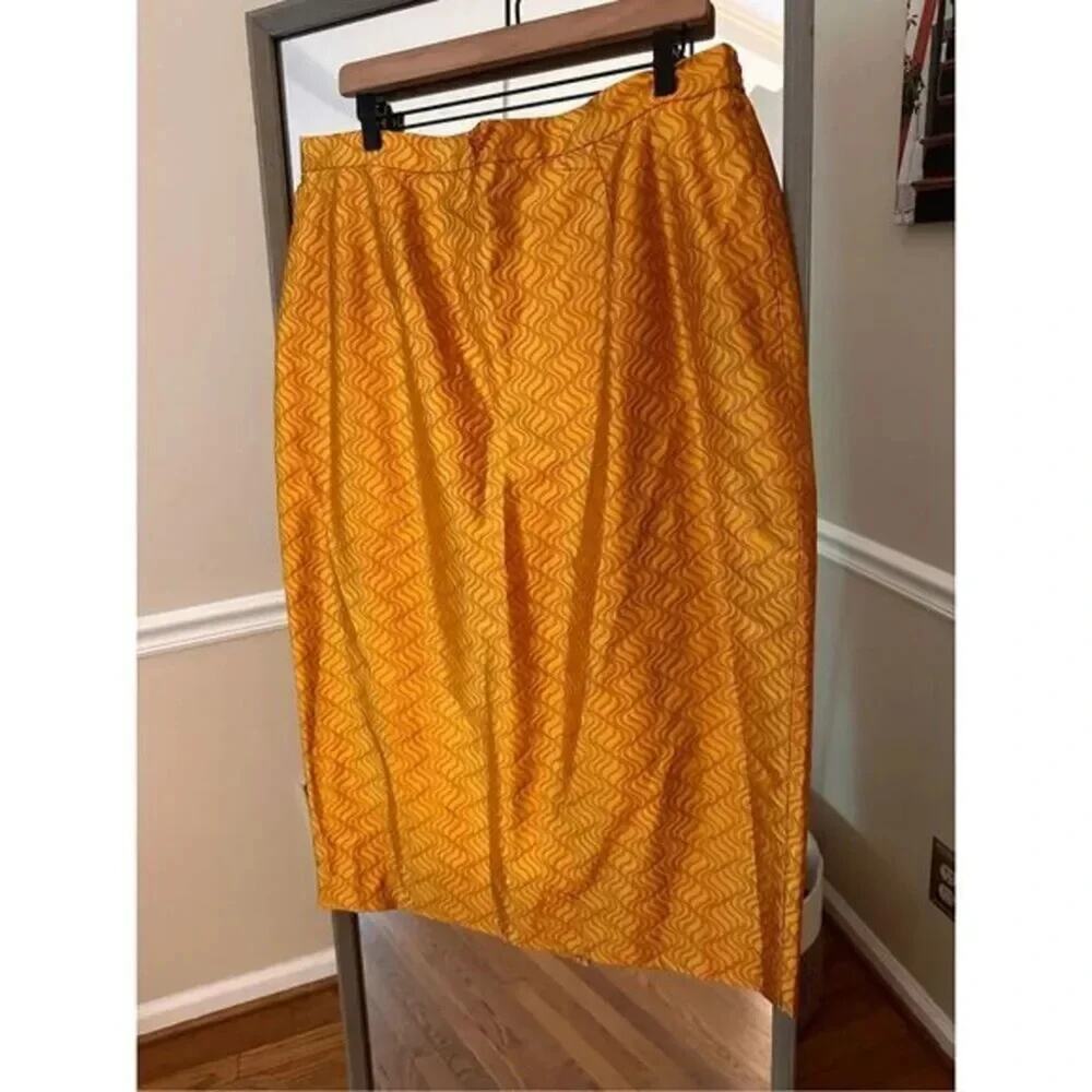 Stella Louise for KB Jacquard Size 18 Mustard Orange Vintage